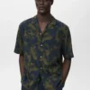 Chemise fluide imprimée à coupe régulière