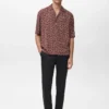 Chemise fluide imprimée à coupe régulière
