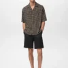 Chemise fluide imprimée à coupe régulière