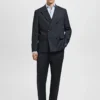 Chemise habillée slim fit en coton Giza à rayures Chemise habillée slim fit en coton Giza à rayures