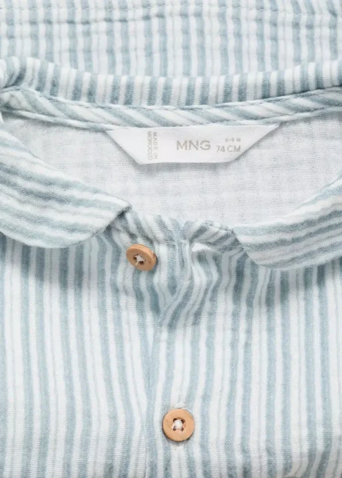Chemise à imprimé rayé
