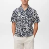 Chemise imprimée à coupe décontractée