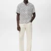 Chemise imprimée à coupe décontractée Chemise imprimée à coupe décontractée