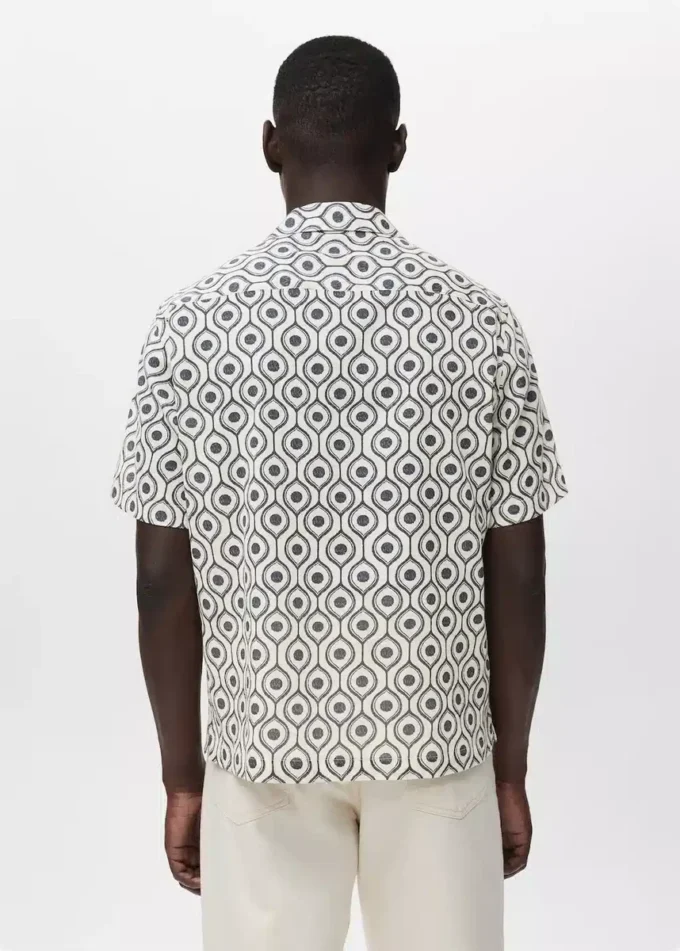 Chemise imprimée à coupe décontractée Chemise imprimée à coupe décontractée