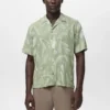 Chemise imprimée fluide à coupe décontractée