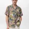 Chemise imprimée à manches courtes