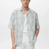 Chemise imprimée à manches courtes