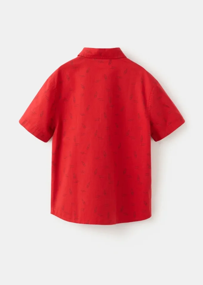 Chemise imprimée à manches courtes Chemise imprimée à manches courtes