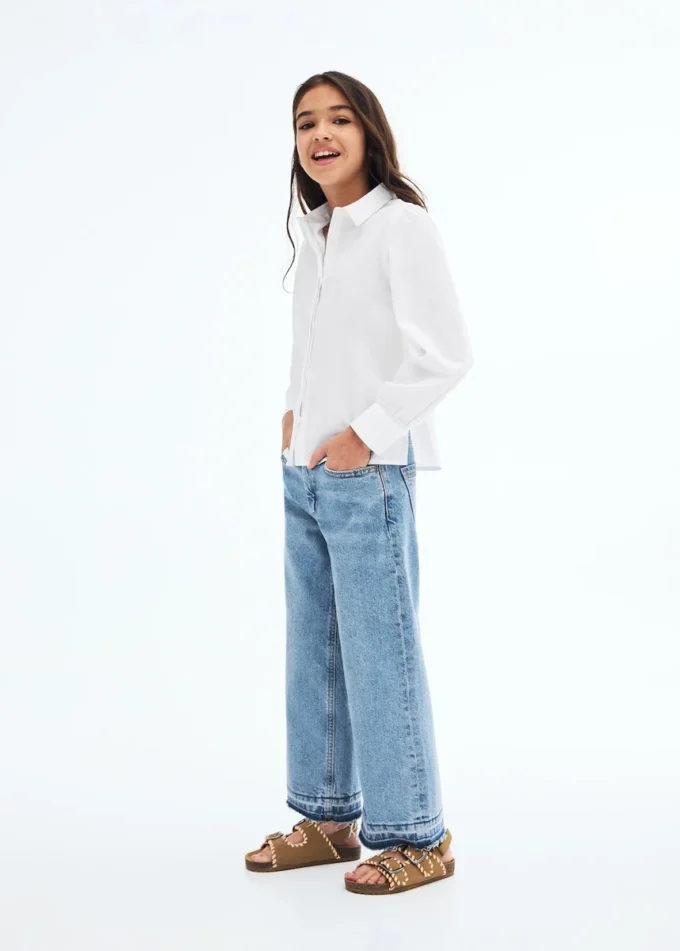 Chemise longue en coton