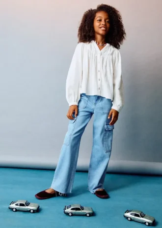 Chemise à manches bouffantes