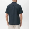 Chemise à manches courtes en lin mélangé