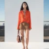 Chemise oversize à effet froissé