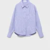 Chemise oversize en coton rayé