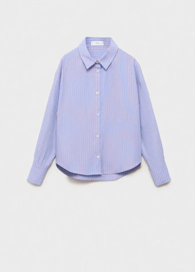 Chemise oversize en coton rayé