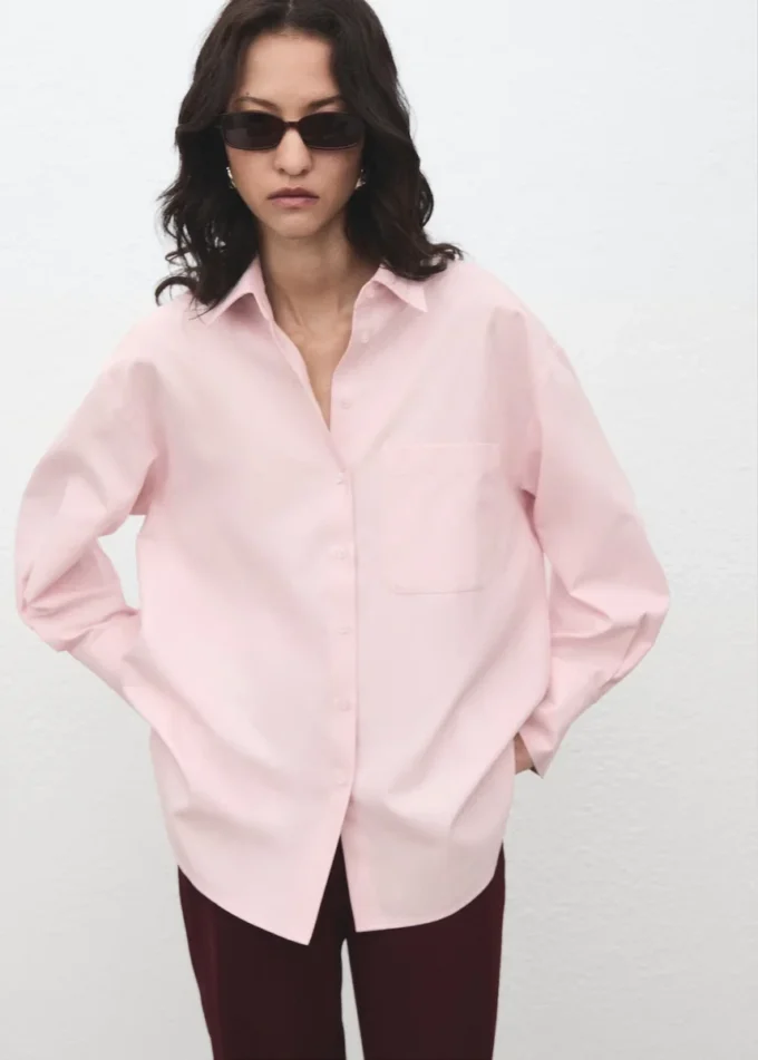 Chemise oversize à poche