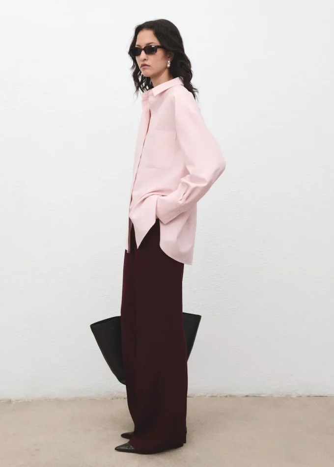 Chemise oversize à poche