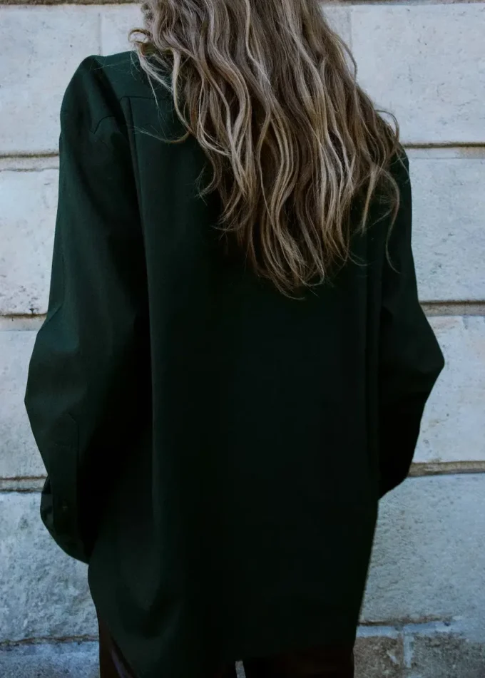 Chemise oversize à poche