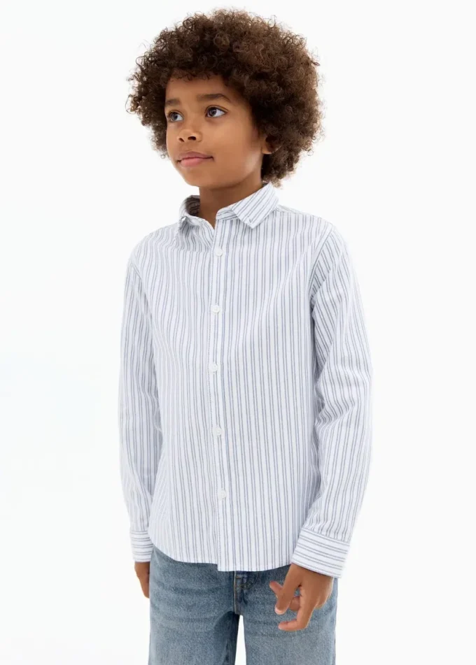 Chemise Oxford rayée