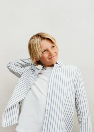 Chemise Oxford rayée