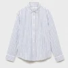 Chemise Oxford rayée