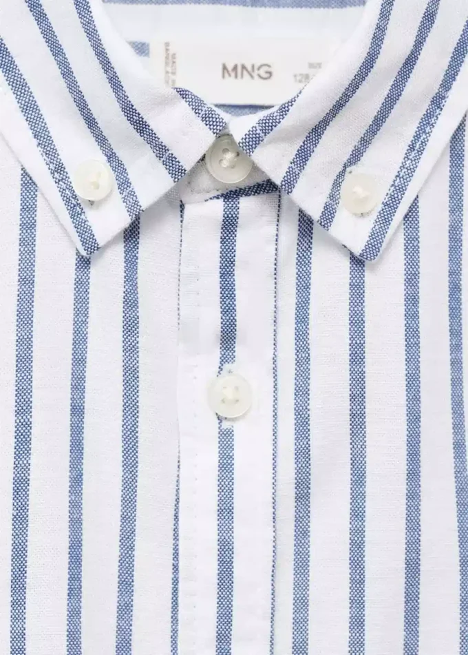 Chemise Oxford rayée