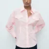 Chemise à plis et poches Chemise à plis et poches