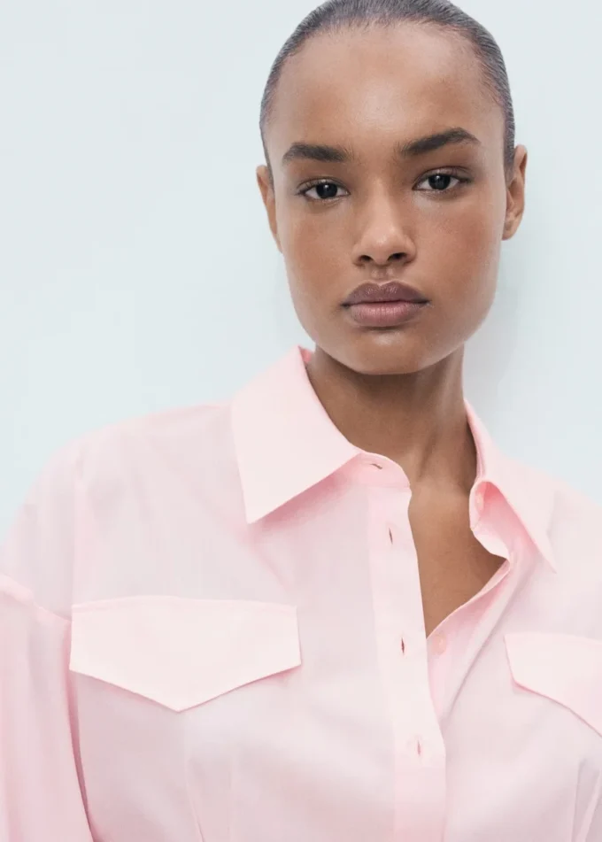 Chemise à plis et poches Chemise à plis et poches