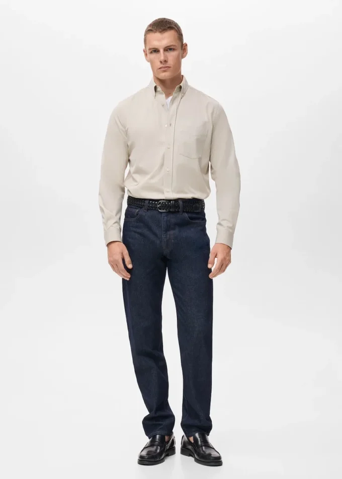 Chemise à poche 100 % coton, coupe classique MANGO USA Chemise à poche 100 % coton, coupe classique MANGO USA