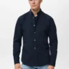 Chemise à poche, coupe classique, 100 % coton