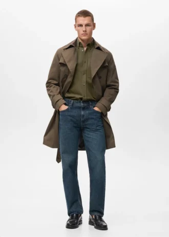 Chemise à poche, coupe classique, 100 % coton
