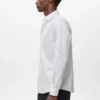 Chemise rayée en coton infroissable à coupe classique