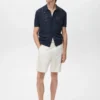 Chemise rayée en maille avec motif en dentelle