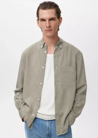 Chemise à rayures coupe classique