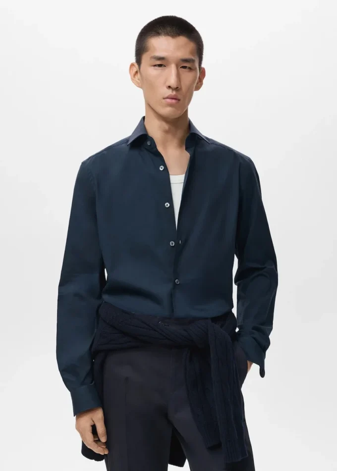 Chemise slim 100 % coton
