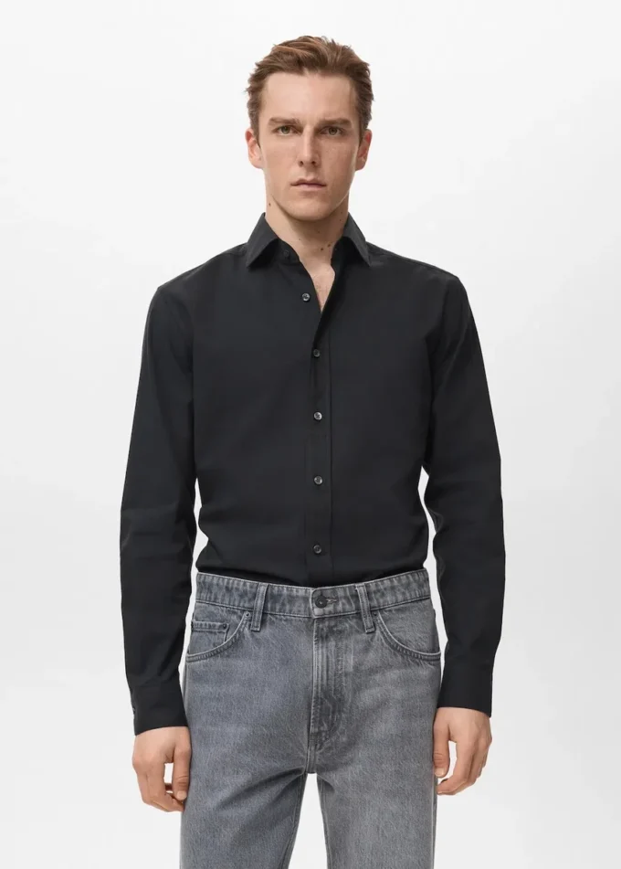 Chemise slim 100 % coton