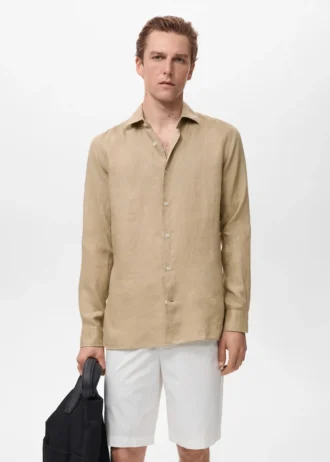 Chemise slim 100 % lin