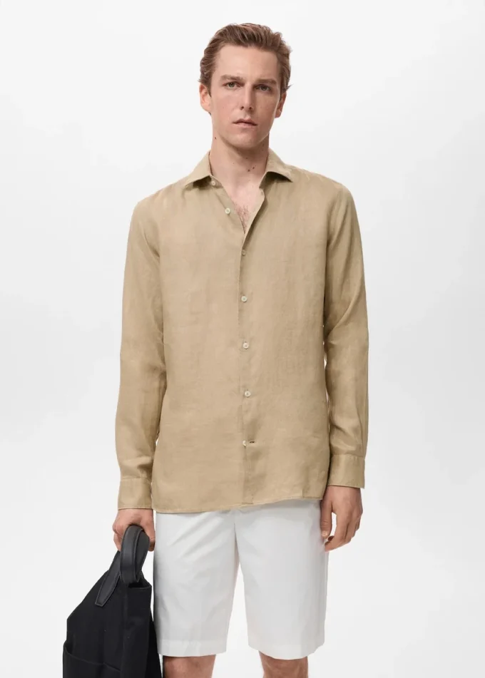 Chemise slim 100 % lin Chemise slim 100 % lin