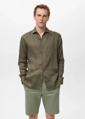 Chemise slim 100 % lin