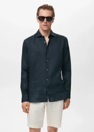 Chemise slim 100 % lin