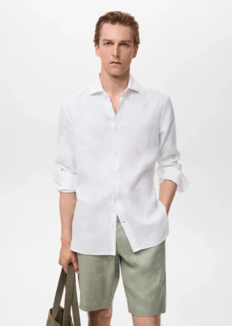 Chemise slim 100 % lin