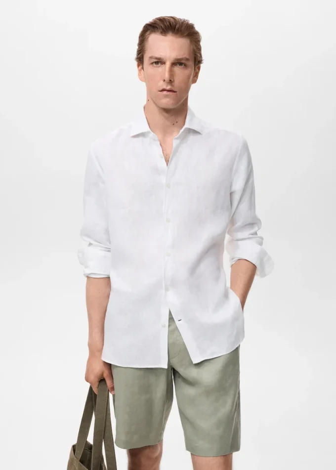 Chemise slim 100 % lin Chemise slim 100 % lin
