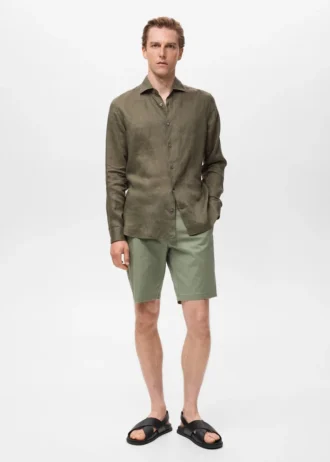 Chemise slim 100 % lin