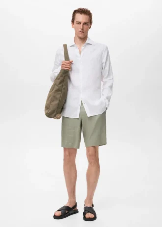 Chemise slim 100 % lin