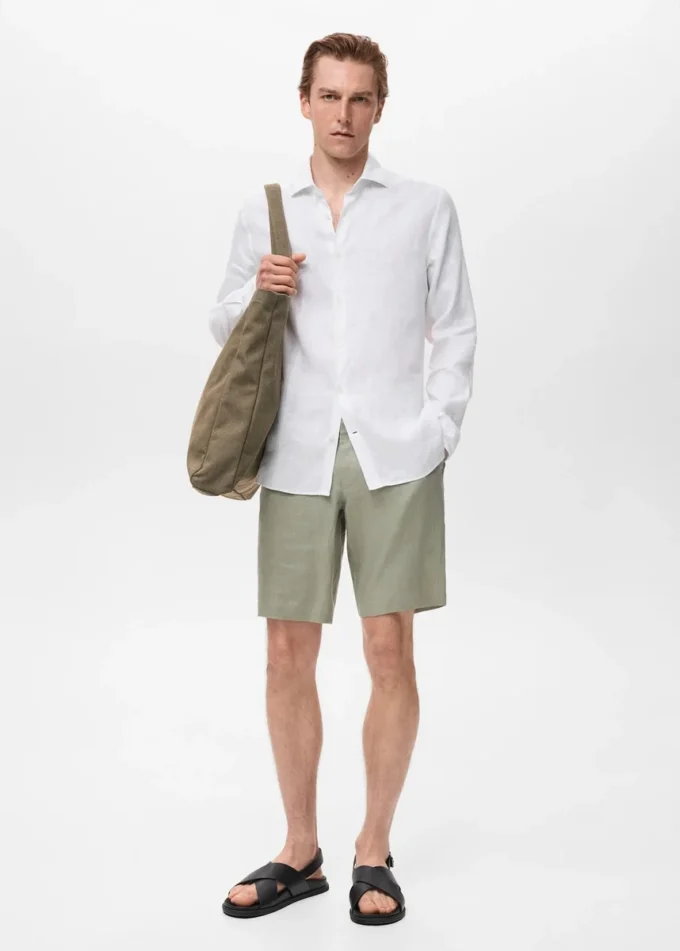 Chemise slim 100 % lin Chemise slim 100 % lin