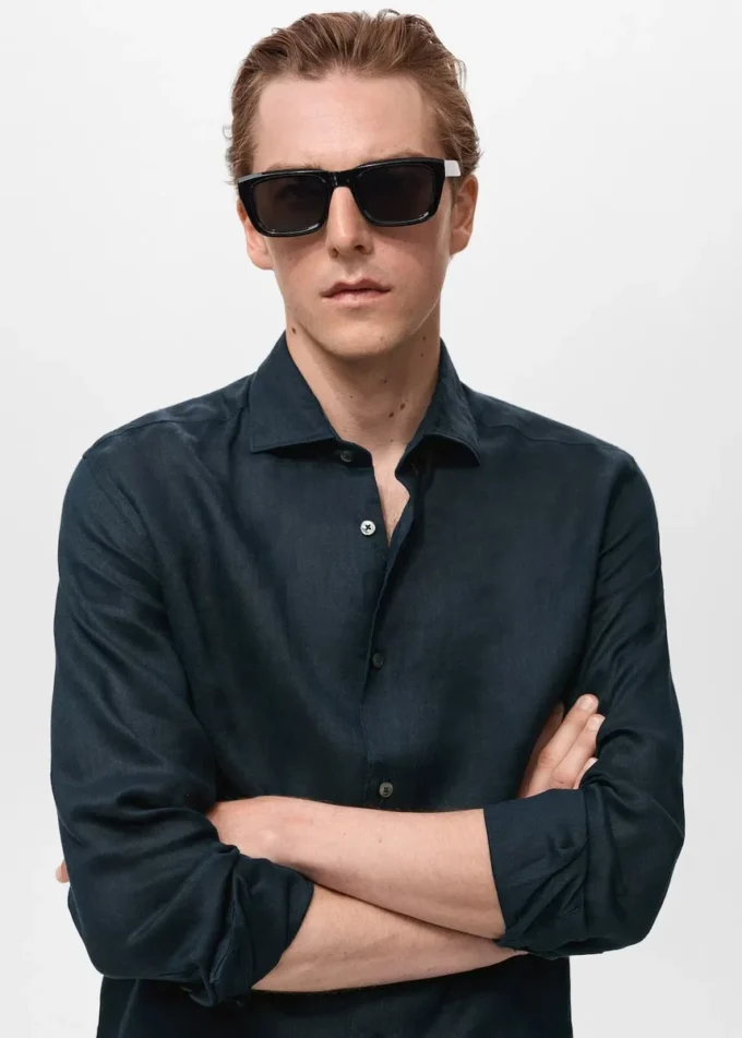 Chemise slim 100 % lin Chemise slim 100 % lin