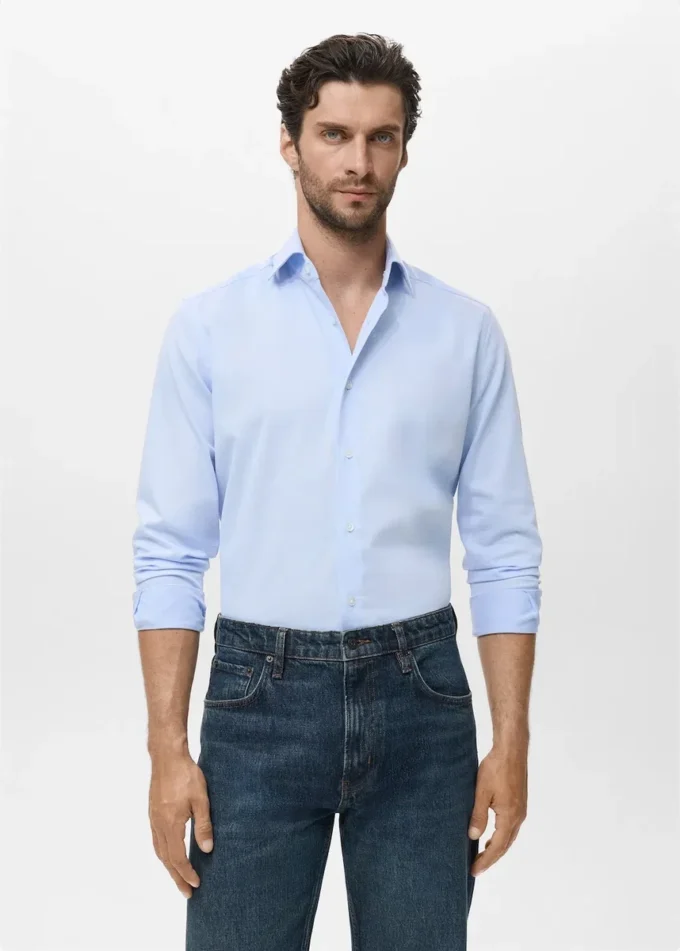 Chemise slim en coton Chemise slim en coton