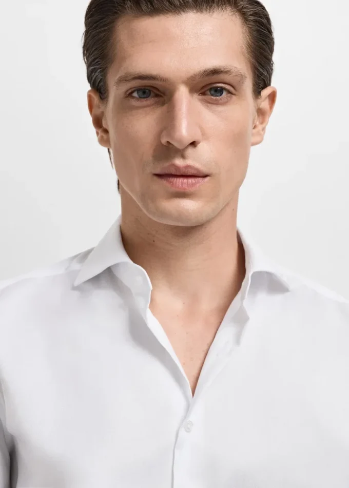 Chemise slim en coton