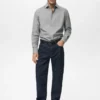 Chemise slim en coton lyocell