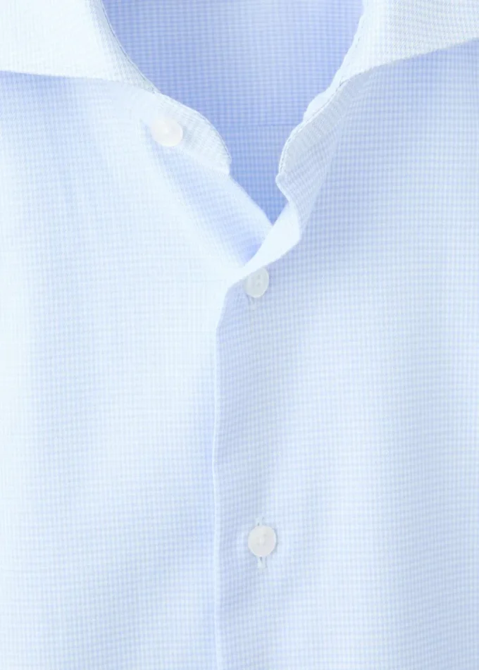 Chemise slim en twill à micro-imprimé