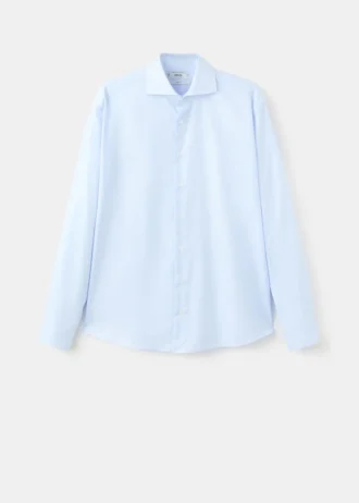 Chemise slim en twill à micro-imprimé